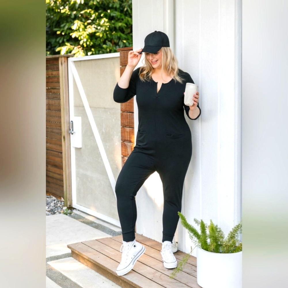 Smash + Tess Monday Romper, Black, XS